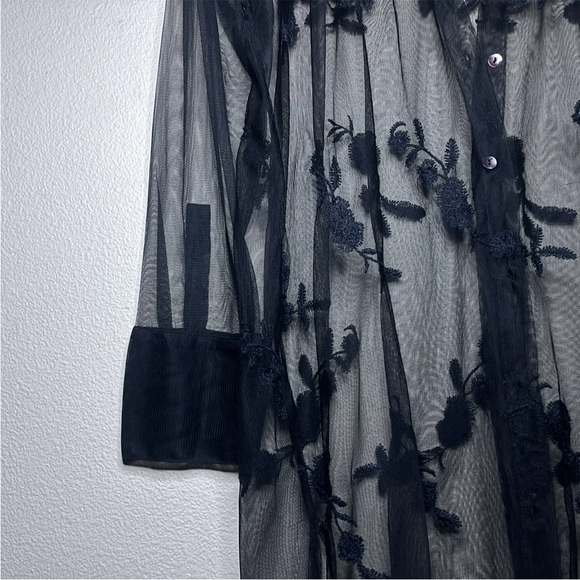 Zara Woman Long Floral Embroidered Cardigan - Picture 5 of 12